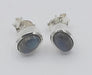 Earrings Labradorite Stud Sterling Silver | Earthworks