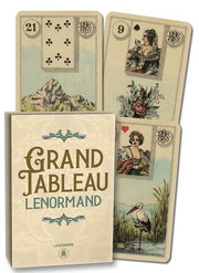 Grand Tableau Lenormand cards with vintage design and illustrations.