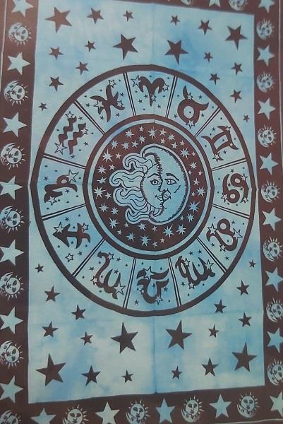 Wall Hanging Zodiac Wheel Blue | Earthworks 