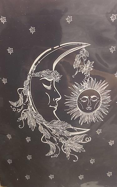 Throw Moon and Sun Black and White | Earthworks 