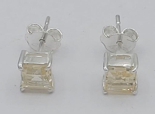 Earrings Citrine Sterling Silver Stud | Earthworks