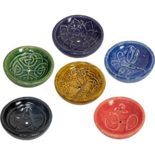 Incense Burner Bowl Assorted Designs | Earthworks 