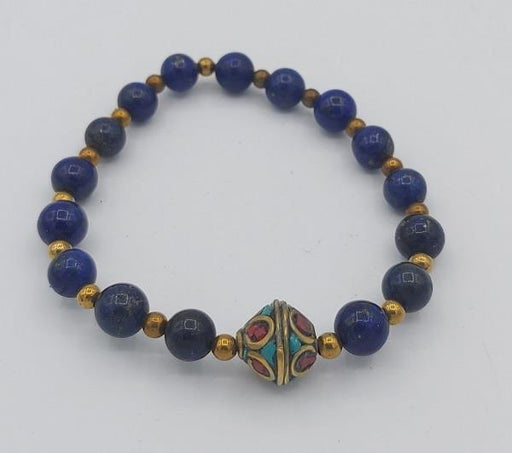8mm Bracelet Lapis Lazuli Himalayan Guru | Earthworks