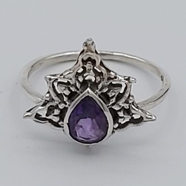 Ring Amethyst Sterling Silver | Earthworks 