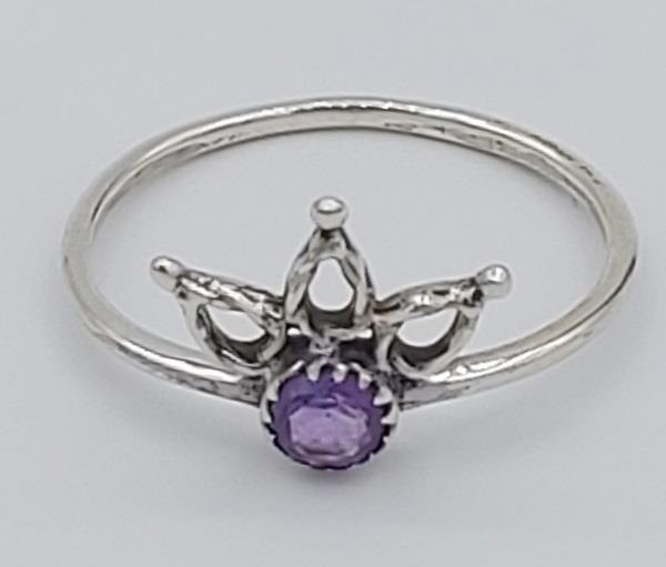 Ring Amethyst Sterling Silver | Earthworks 