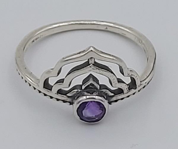 Ring Amethyst Sterling Silver | Earthworks 
