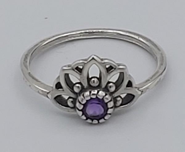 Ring Amethyst Sterling Silver | Earthworks 
