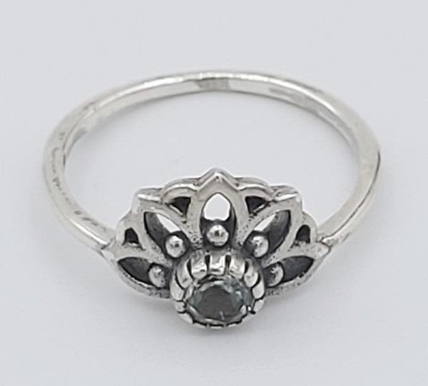 Ring Blue Topaz Sterling Silver | Earthworks 