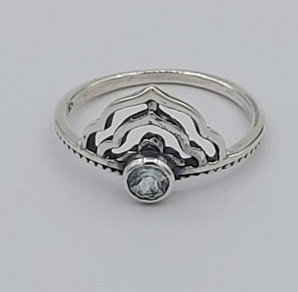 Ring Blue Topaz Sterling Silver | Earthworks 