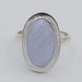 Ring Blue Lace Agate Sterling Silver | Earthworks 