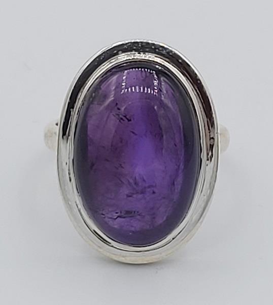 Ring Amethyst Sterling Silver | Earthworks 