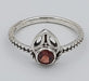 Ring Garnet Sterling Silver | Earthworks 