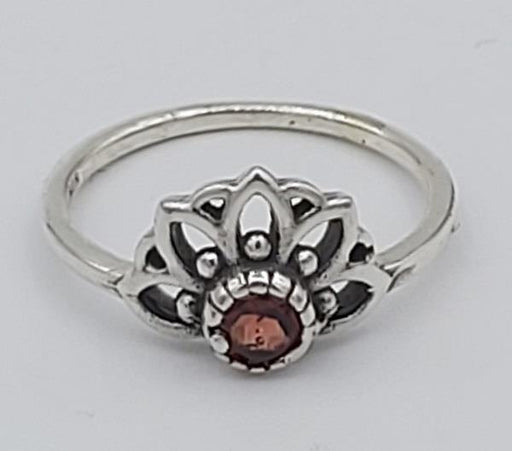 Ring Garnet Sterling Silver | Earthworks 