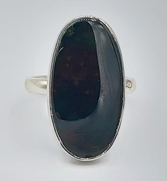 Ring Bloodstone Sterling Silver | Earthworks 