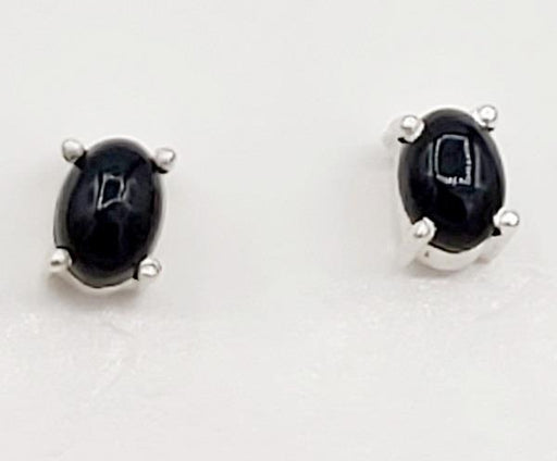 Earrings Black Onyx Sterling Silver Stud | Earthworks