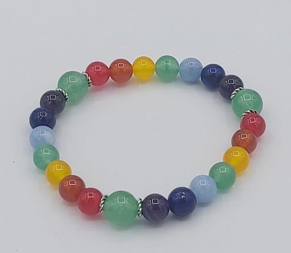 8mm Bracelet Chakra Triple Heart | Earthworks 