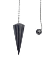 Black pendulum on a white background