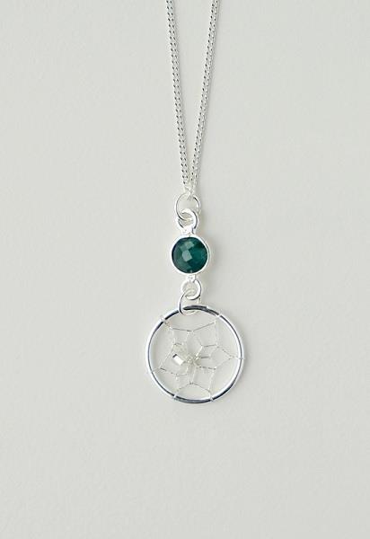 Necklace Emerald May Sterling Silver | Earthworks 