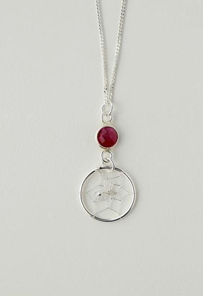 Necklace Ruby July Sterling Silver | Earthworks 