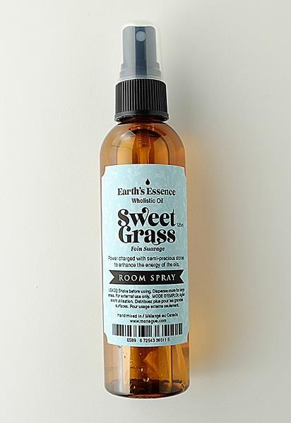 Spray Earth's Essence Sweetgrass 125ml | Earthworks 