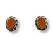 Earrings Carnelian Stud Sterling Silver | Earthworks