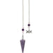 Pendulum Lepidolite Triple Moon | Earthworks 