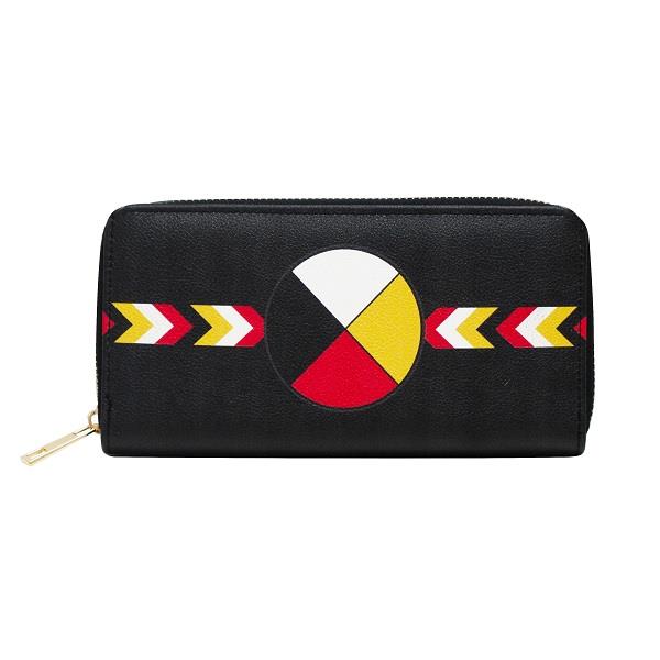 Zip Around Wallet Medicine Wheel | Earthworks 