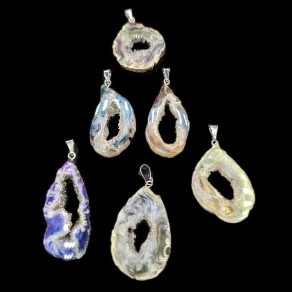 Pendant Geode Angel Aura | Earthworks 