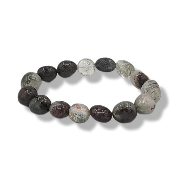 10mm-12mm Bracelet Green Phantom Quartz | Earthworks 