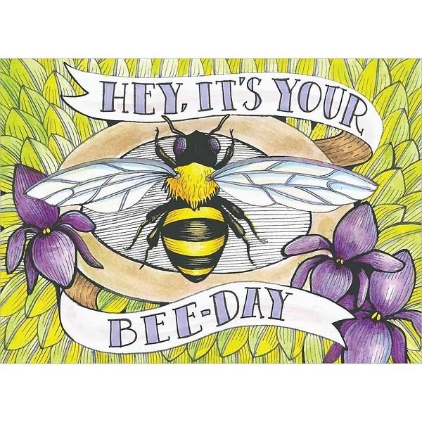 Greeting Card Bee-Day | Earthworks