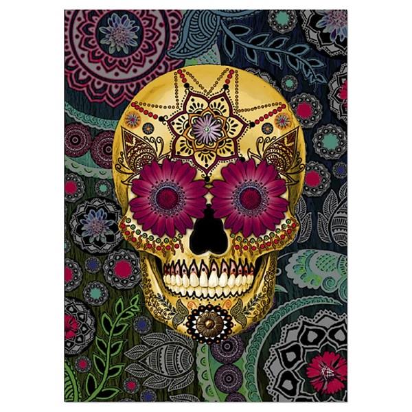 Greeting Card Sugar Skull Paisley | Earthworks