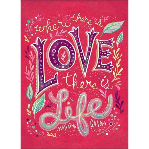 Greeting Card Love is Life | Earthworks