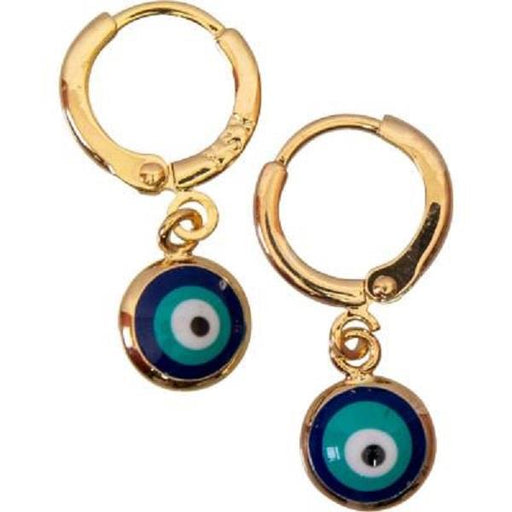 0.25" Earrings Evil Eye Blue | Earthworks