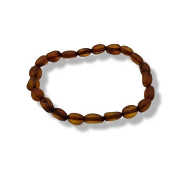 Bracelet Amber Matt Finish Oval | Earthworks