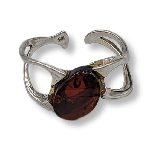 Ring Amber Sterling Silver | Earthworks