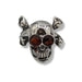 Ring Amber Skull Sterling Silver | Earthworks