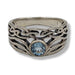 Ring Blue Topaz Celtic Sterling Silver | Earthworks