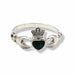 Ring Malachite Claddagh Sterling Silver | Earthworks