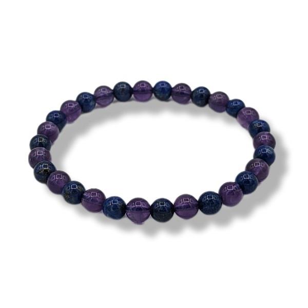 6mm Bracelet Lapis Lazuli Amethyst | Earthworks