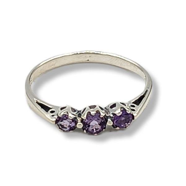 Ring Amethyst Sterling Silver | Earthworks