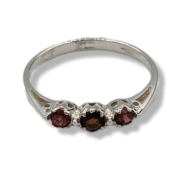 Ring Garnet Sterling Silver | Earthworks