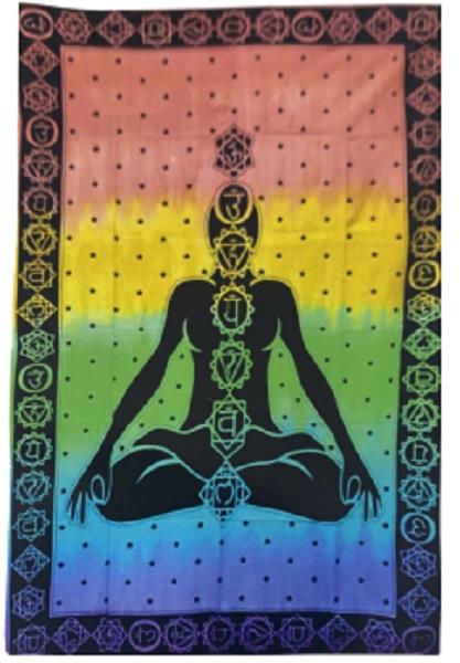 Throw Chakra Yoga Man Muti Colour | Earthworks 