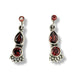 Earrings Garnet Stud Sterling Silver | Earthworks