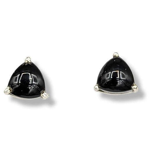 Earrings Black Onyx Stud Sterling Silver | Earthworks