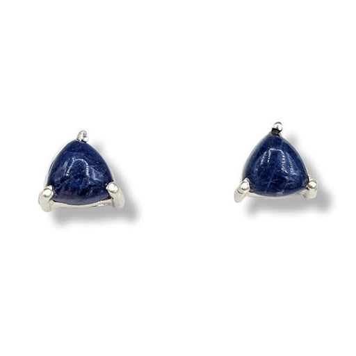 Earrings Sodalite Stud Sterling Silver | Earthworks