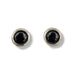 Earrings Black Onyx Stud Sterling Silver | Earthworks