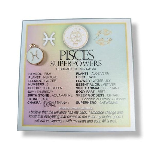 Zodiac Affirmation Card Pisces | Earthworks