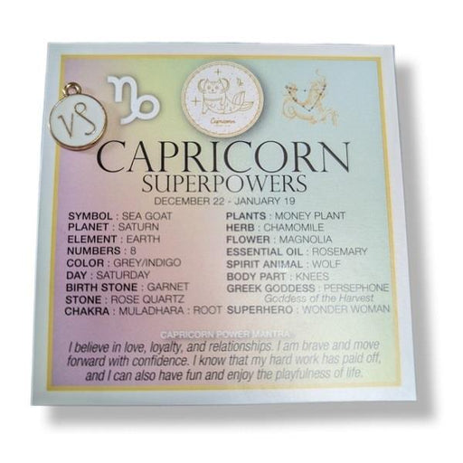 Zodiac Affirmation Card Capricorn | Earthworks