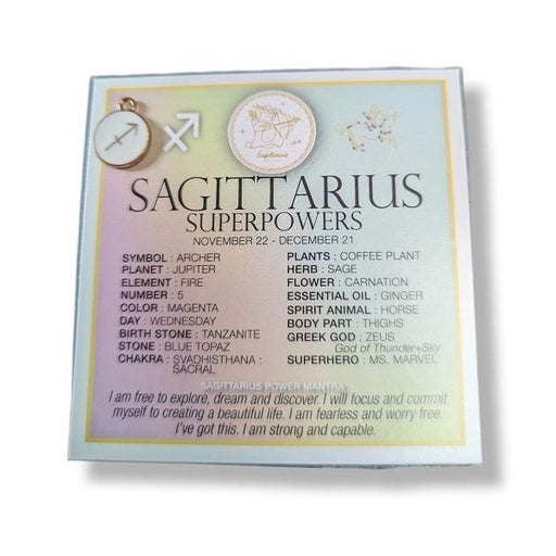Zodiac Affirmation Card Sagittarius | Earthworks