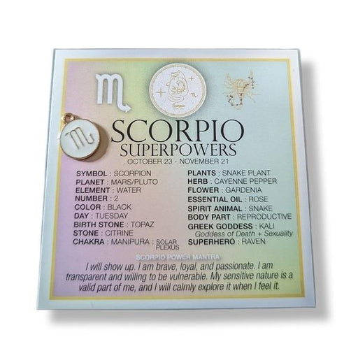 Zodiac Affirmation Card Scorpio | Earthworks